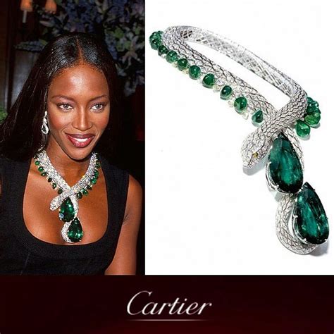 cartier snake|cartier snake and emerald necklace.